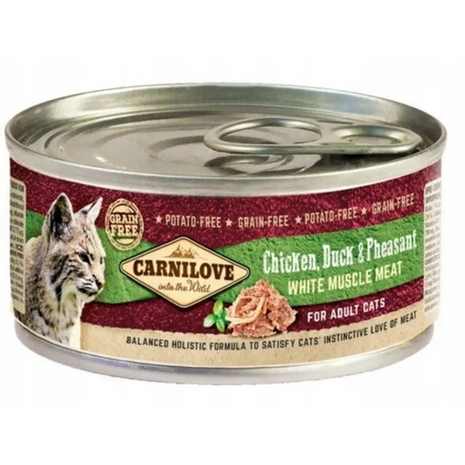 CARNILOVE Cat Chicken Duck & Pheasant White Muscle Meat –