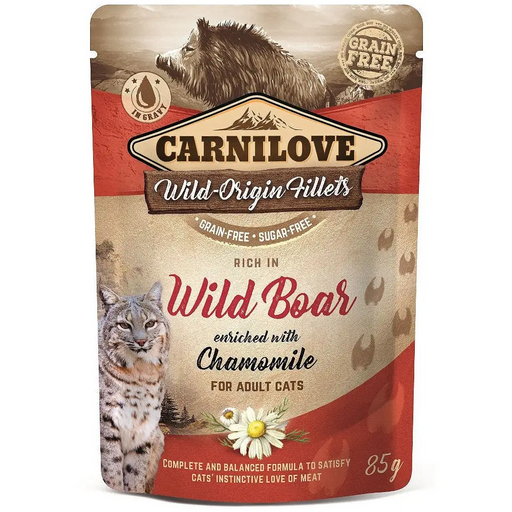 CARNILOVE CAT POUCH Мокра котешка храна Глиган Лайка 85 гр