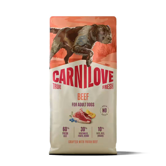 CARNILOVE True Fresh Beef - суха храна за кучета - 12 кг