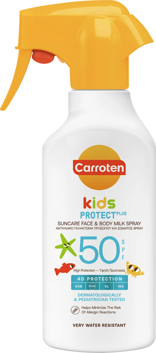 Слънцезащитно спрей-мляко kids Protect SPF50, 270 ml