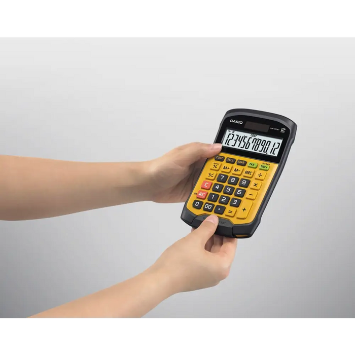 CASIO КАЛКУЛАТОР ОФИСЕН ВОДОУСТОЙЧИВ WM-320MT-S 12 цифрен