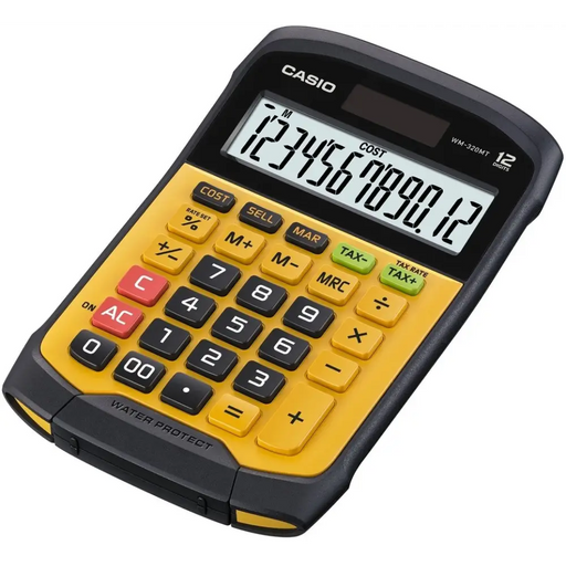 CASIO КАЛКУЛАТОР ОФИСЕН ВОДОУСТОЙЧИВ WM-320MT-S 12 цифрен