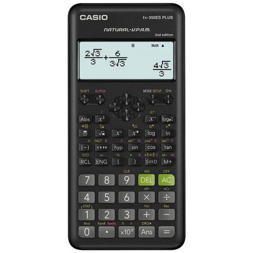 CASIO КАЛКУЛАТОР SCIENTIFIC FX-350ESPLUS-2 ЧЕРЕН 12-ЦИФРЕН
