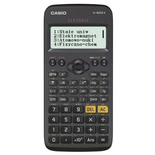 CASIO КАЛКУЛАТОР SCIENTIFIC FX 82CEX ЧЕРЕН 12-ЦИФРЕН ДИСПЛЕЙ