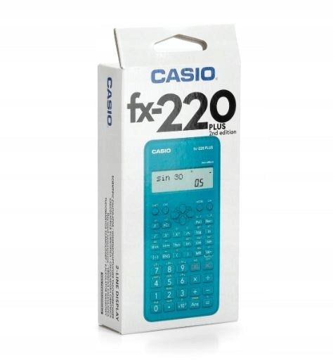 CASIO КАЛКУЛАТОР SCIENTIFIC FX-220PLUS-2 СИН, 12-ЦИФРЕН ДИСПЛЕЙ