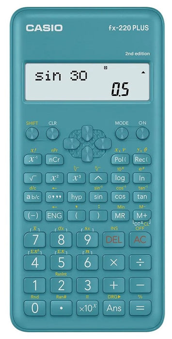 CASIO КАЛКУЛАТОР SCIENTIFIC FX-220PLUS-2 СИН, 12-ЦИФРЕН ДИСПЛЕЙ