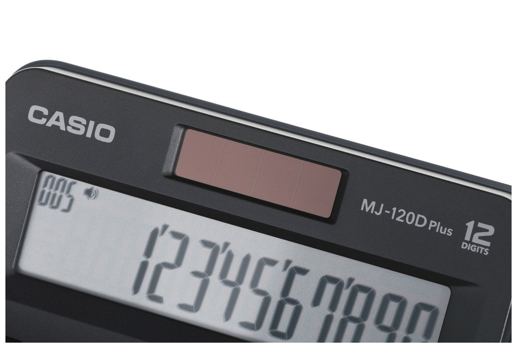 КАЛКУЛАТОР CASIO OFFICE MJ-120D PLUS ЧЕРЕН , 12 ЦИФРЕН ДИСПЛЕЙ