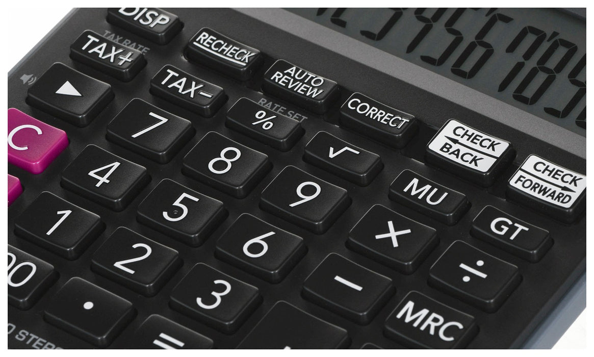 КАЛКУЛАТОР CASIO OFFICE MJ-120D PLUS ЧЕРЕН , 12 ЦИФРЕН ДИСПЛЕЙ