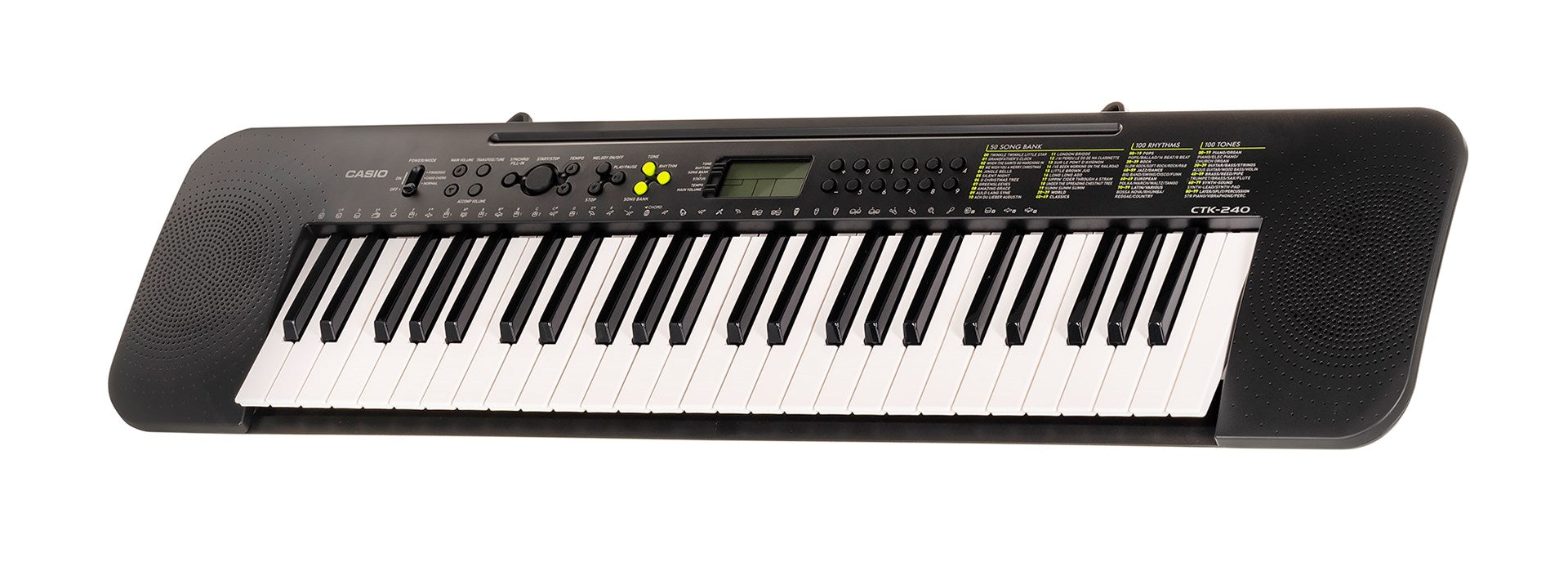 Casio CTK-240 MIDI клавиатура 49 клавиша Черна, Бяла
