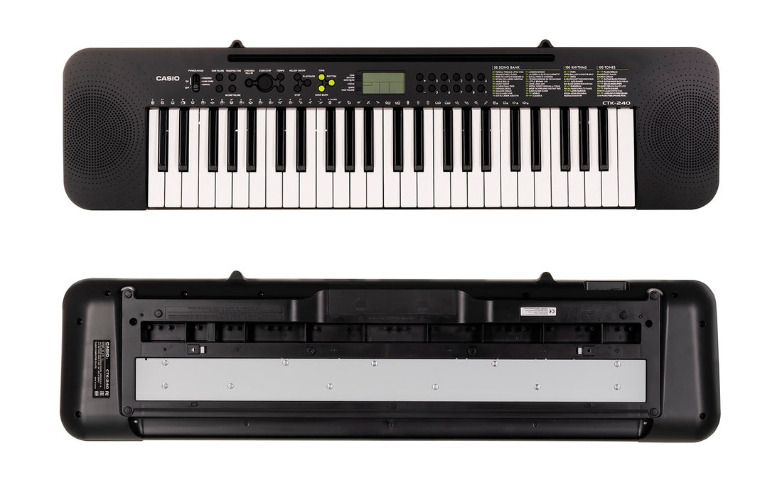 Casio CTK-240 MIDI клавиатура 49 клавиша Черна, Бяла
