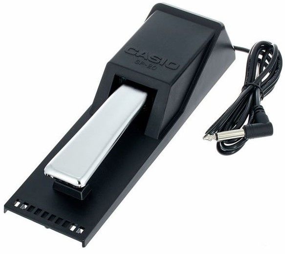 Педал за синтезатор Casio - SP-20, черен/сребрист