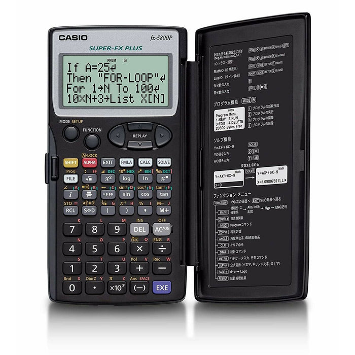 Научен Калкулатор Casio FX-5800P-S-EH Черен