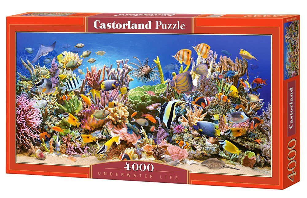 Панорамен пъзел Castorland от 4000 части - Живота в морето