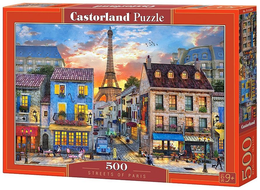 Пъзел Castorland от 500 части - Улиците на Париж