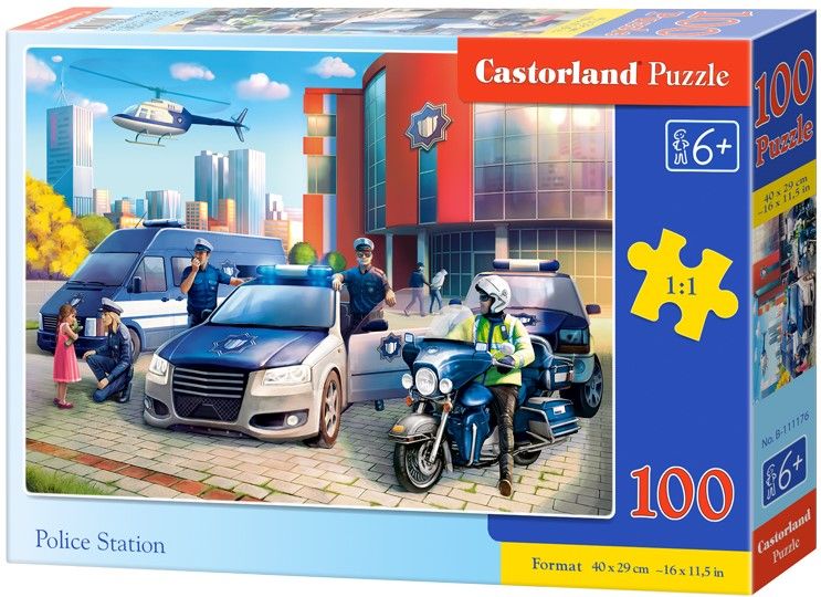 Пъзел Castorland от 100 части - Полиция