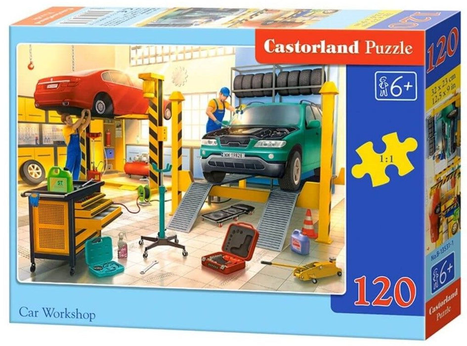 Пъзел Castorland от 120 части - Автокъща