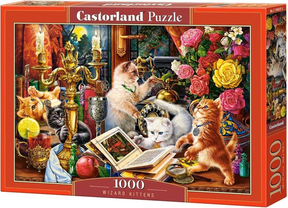 Пъзел Castorland от 1000 части - Котенца-магьосници