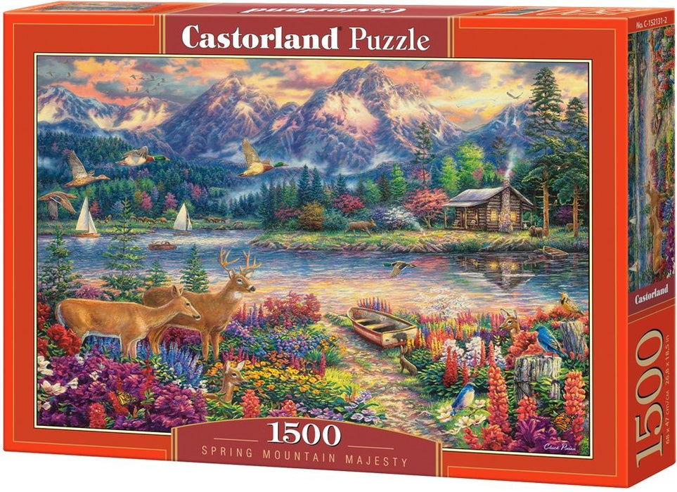 Пъзел Castorland от 1500 части - Пролетно планинско великолепие