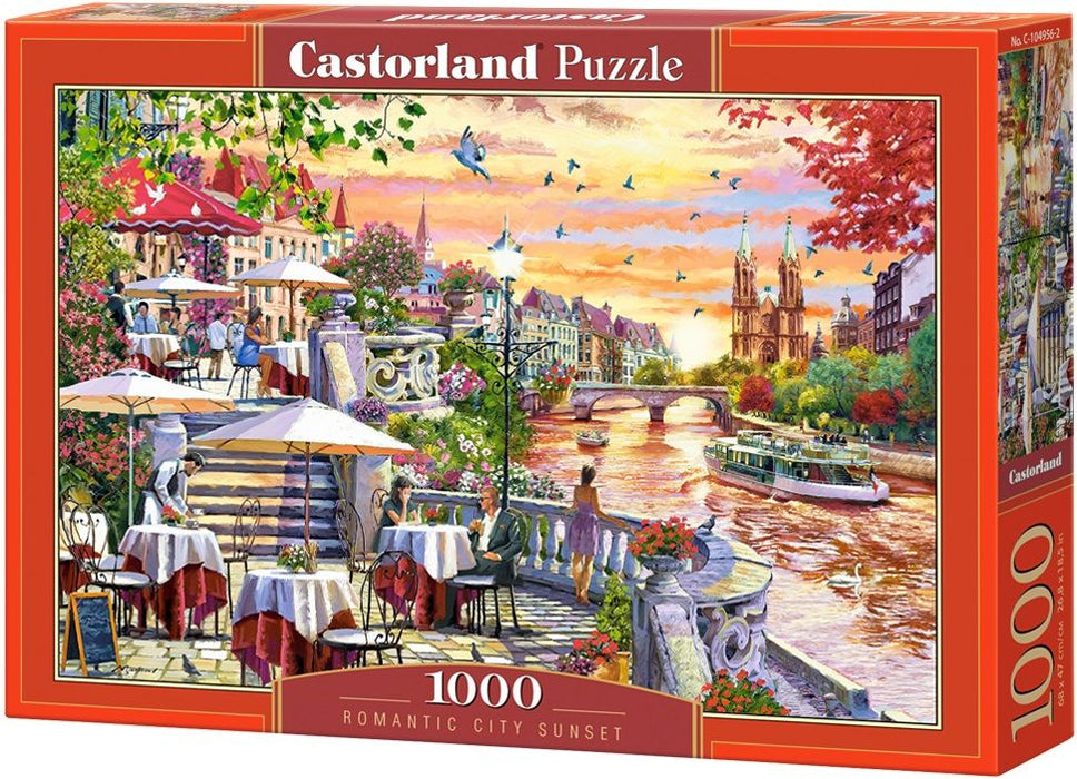 Пъзел Castorland от 1000 части - Романтичен градски залез