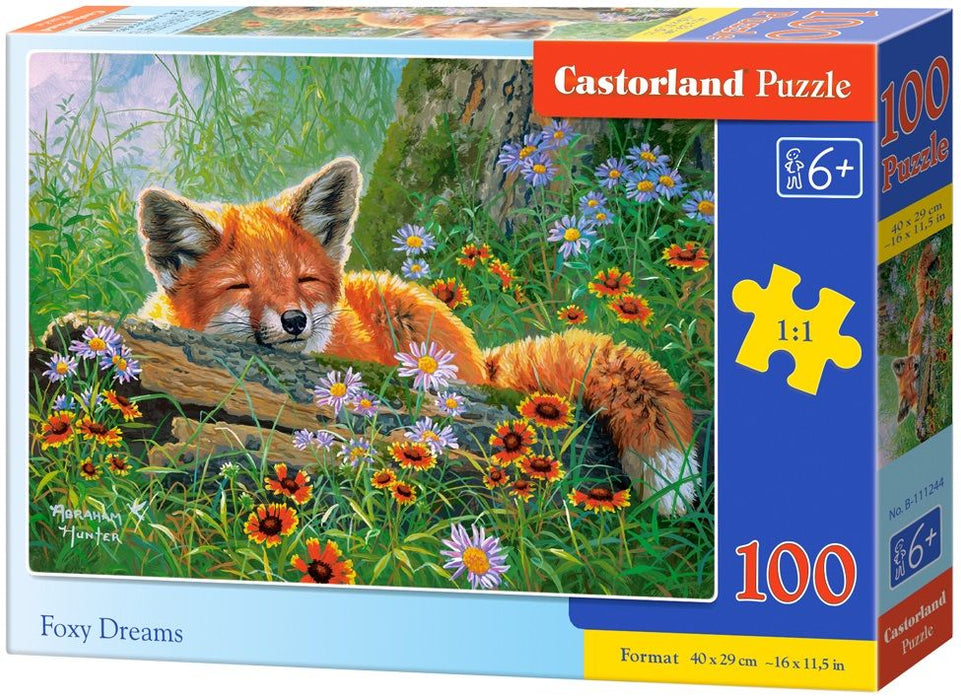 Пъзел Castorland от 100 части - Мечтите на лисичето