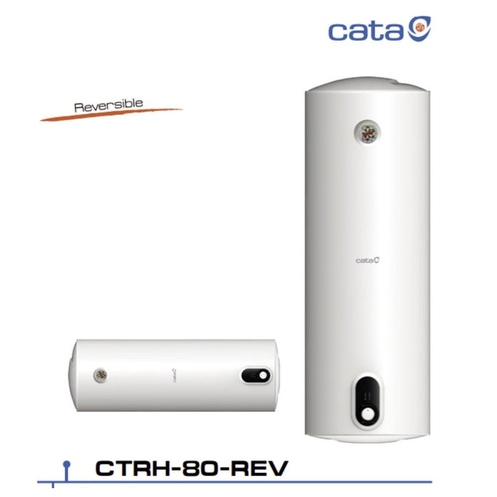 Електрически бойлер Cata - CTRH-80-REV, 1500 W, 80 l, бял