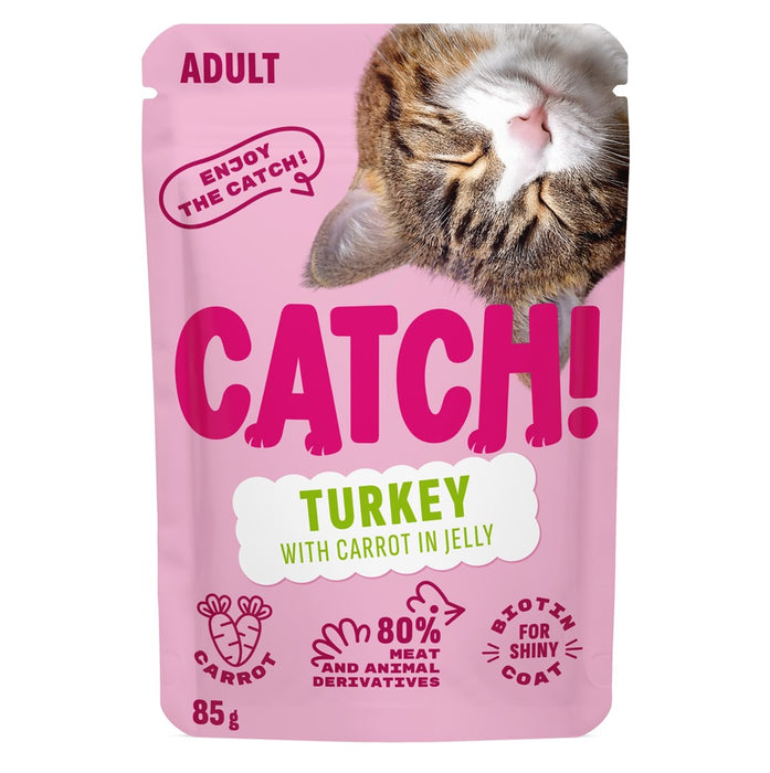 CATCH Пуйка и моркови в желе - мокра храна за котки - 85 г