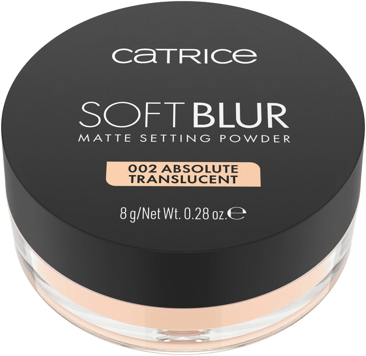 Пудра за лице Soft Blur Mattе - Nr. 002 Absolute Translucent, 8 g