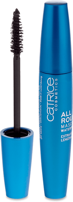 Водоустойчива спирала за обемни и извити мигли Allround - 010 Blackest Black, 12 ml