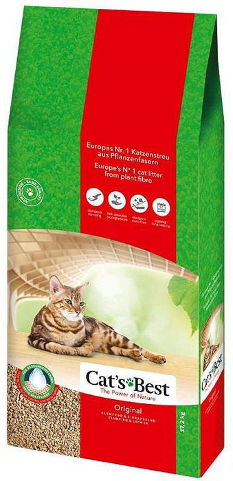 Cat's Best Eco Plus Original - Дървена котешка тоалетна - 30 л