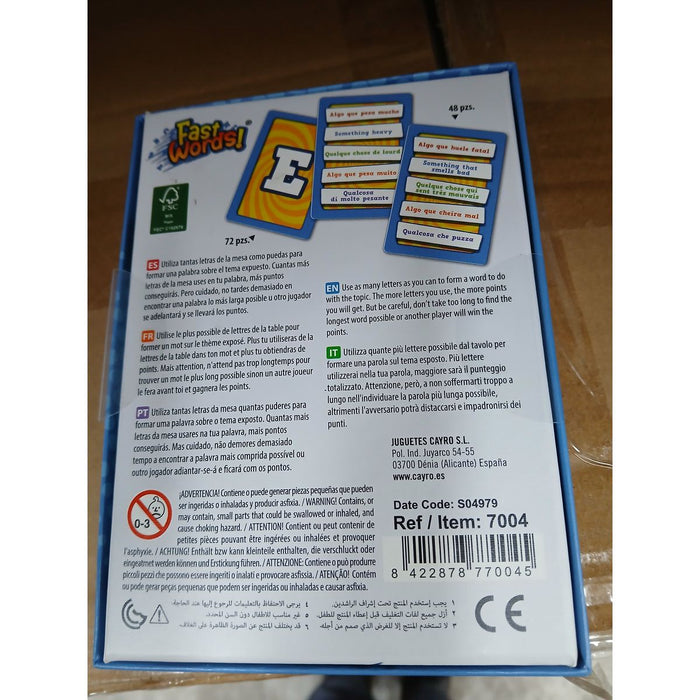 Настолна игра Fast Words Cayro (ES)