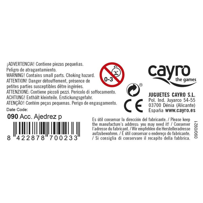 Шахматни Пулове Cayro 150.9 Пластмаса