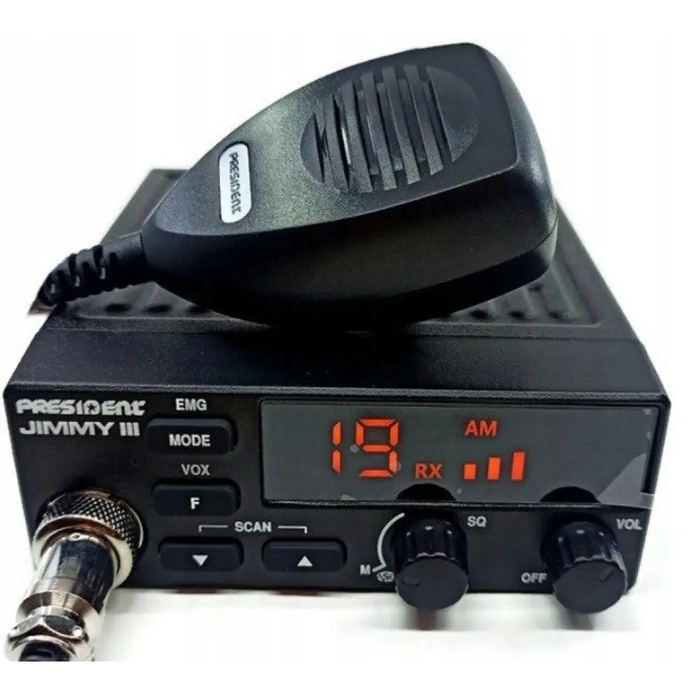 CB Radio PRESIDENT JIMMY III (мощност на предавателя - 4W