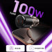 CC03 2-port PD100W зарядно за кола - черно