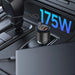 CC04 3-портово зарядно за кола PD175W - черно