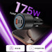 CC04 3-портово зарядно за кола PD175W - черно