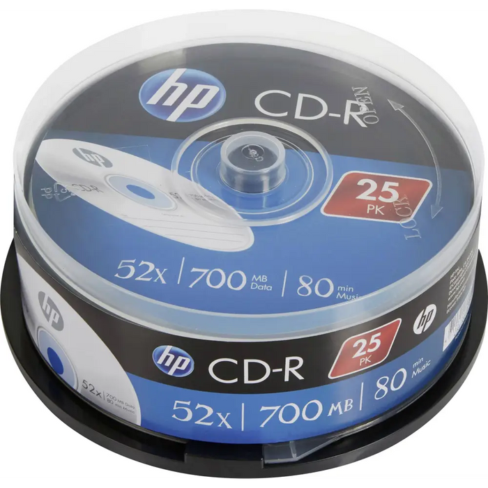CD-R HP 700Mb. 25 броя в шпиндел
