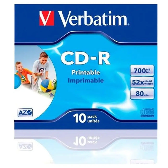 CD-R Verbatim CD-R AZO 700 MB 52x 10 Части (10 броя)