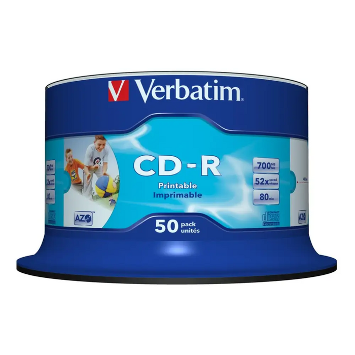 CD-R Verbatim AZO Wide Inkjet Printable 50 броя (50 броя)