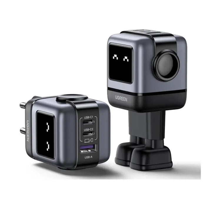 CD361 ЗАРЯДНО УСТРОЙСТВО 2xUSB-C,1xUSBA,65W,ROBOT UGREEN