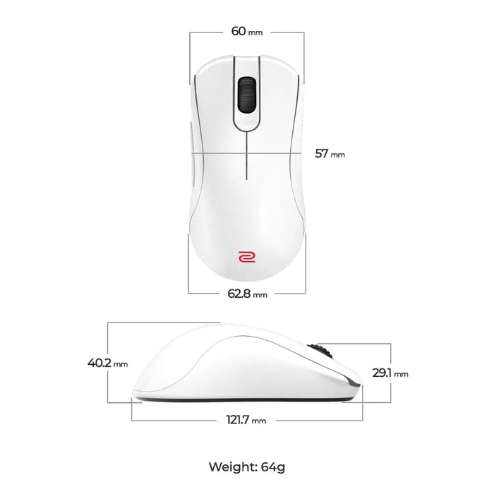 Безжична геймърска мишка ZOWIE ZA13-DW 4K бяла