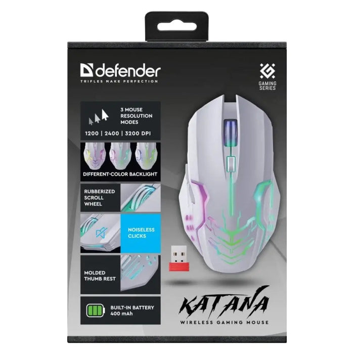 CDEFENDER GM-511 KATANA RF 3200dpi 7P БЯЛ