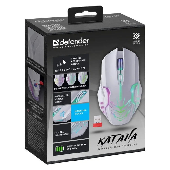 CDEFENDER GM-511 KATANA RF 3200dpi 7P БЯЛ