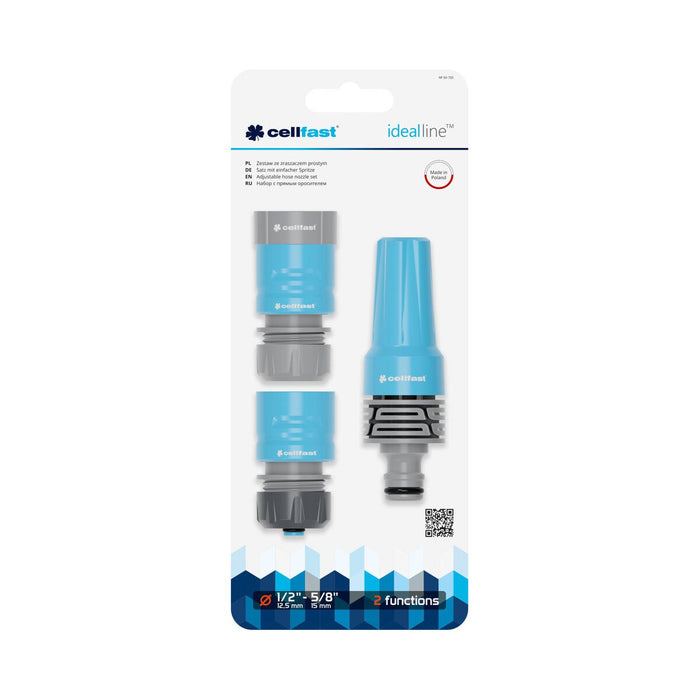 Комплект аксесоари за маркуч Cellfast Ideal 3/4" Ø 15 mm 3 Части
