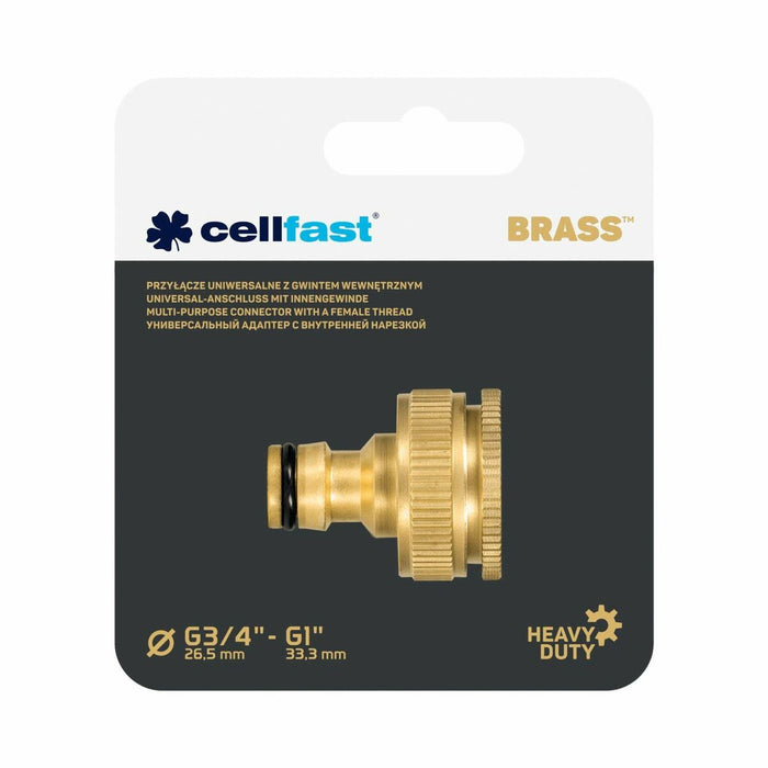 Съединител за маркуч Cellfast 3/4" 1" Месинг Кран