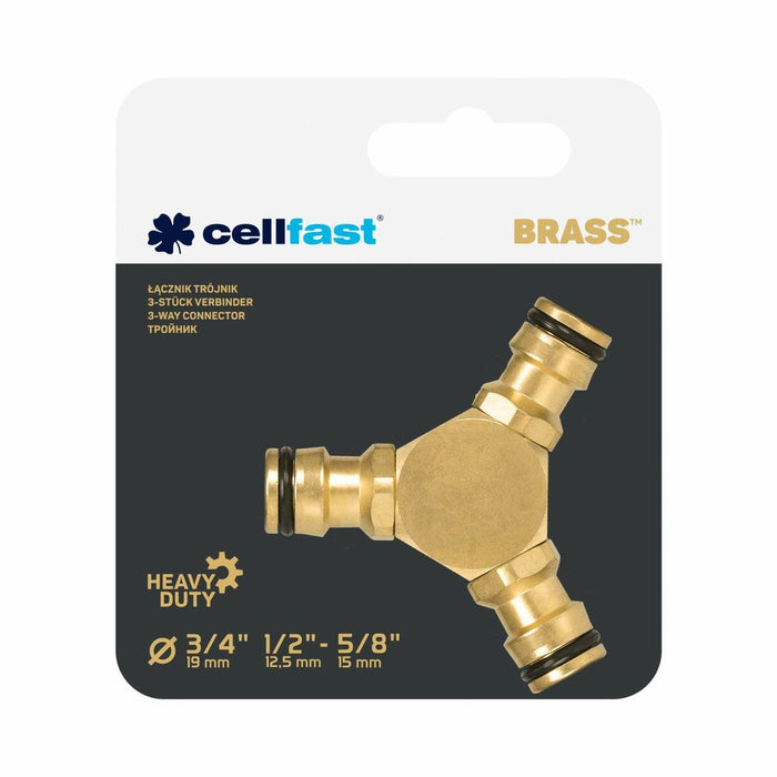 Съединител за маркуч Cellfast Месинг 3 изхода