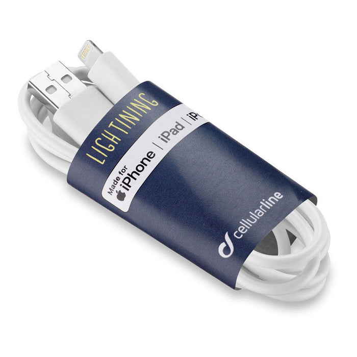 КАБЕЛ CELLULAR LINE USB-A TO LIGHTNING 90 cm White
