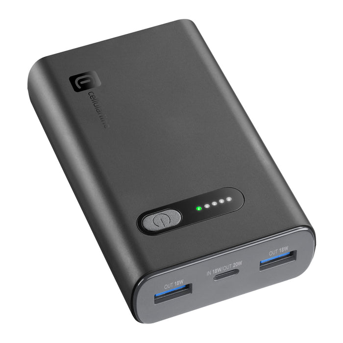 ВЪНШНА БАТЕРИЯ CELLULAR LINE FAST TURBO PD 10000 mAh