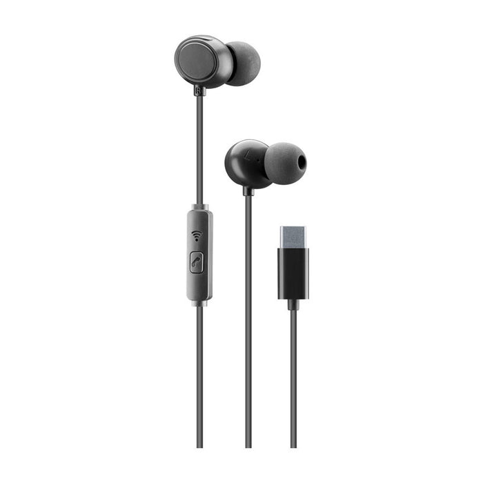 Стерео слушалки CELLULAR LINE CLOUD USB-C BLACK