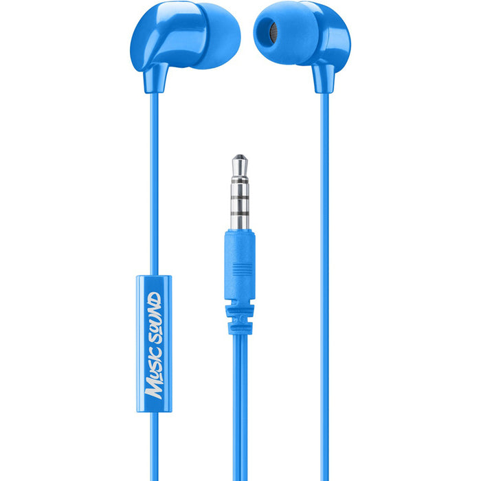 Стерео слушалки CELLULAR LINE MUSIC SOUND BLUE
