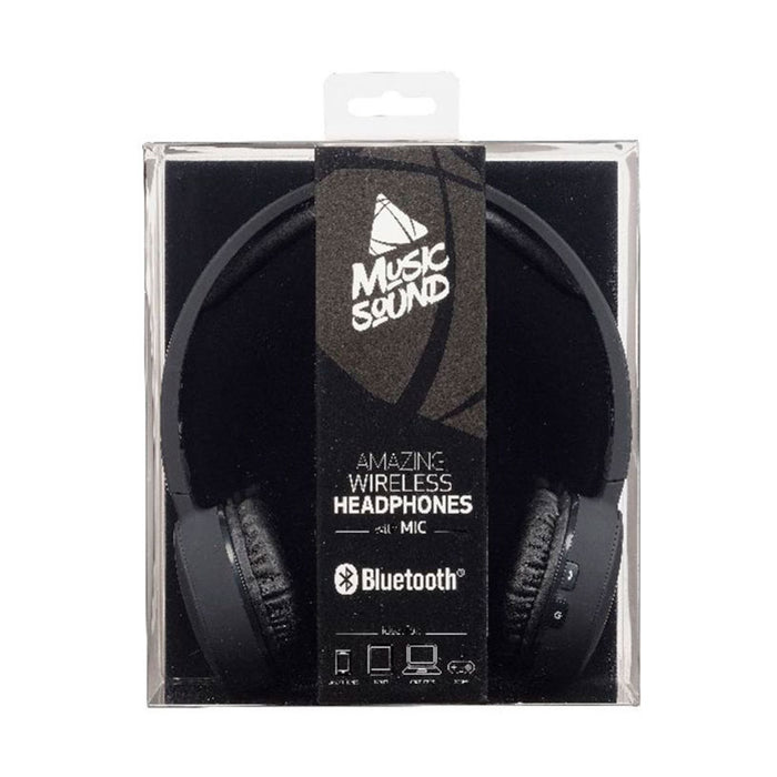 Стерео слушалки CELLULAR LINE MUSIC SOUND BT BLK